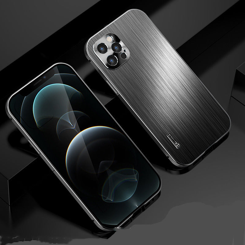 Suitable For All Inclusive Metal Shatter Resistant Brushed Sleeves For Mobile Phone Cases
