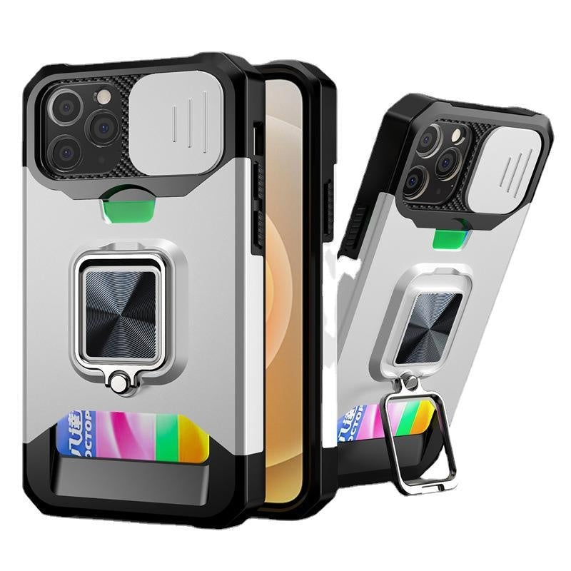 Suitable For 151617 Sliding-window Card-insert Phone Cases