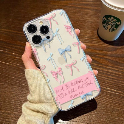 Compatible With Bow-shaped English Phone Cases